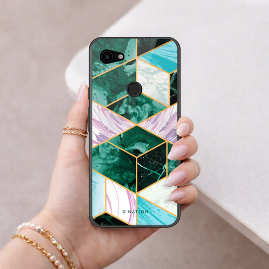 Google Pixel 3a Cover - O'Nation Shades of Marble Series - HQ Premium Shine Durable Shatterproof Case