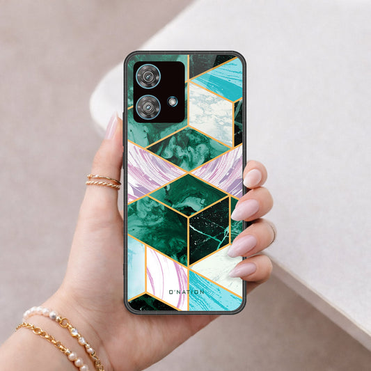 Motorola Edge 40 Neo Cover - O'Nation Shades of Marble Series - HQ Premium Shine Durable Shatterproof Case