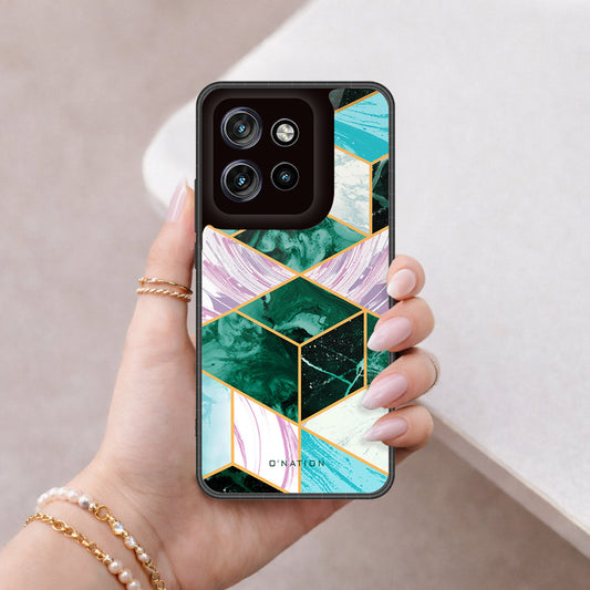 Motorola Edge 50 Neo Cover - O'Nation Shades of Marble Series - HQ Premium Shine Durable Shatterproof Case