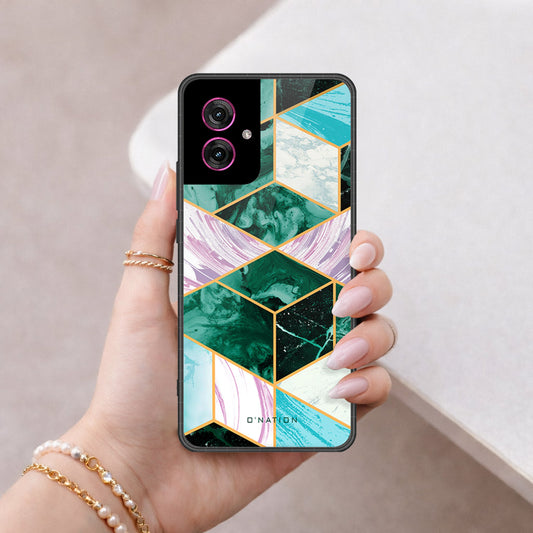 Motorola Moto G55 Cover - O'Nation Shades of Marble Series - HQ Premium Shine Durable Shatterproof Case