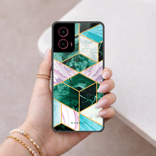 Motorola Moto G45 Cover - O'Nation Shades of Marble Series - HQ Premium Shine Durable Shatterproof Case