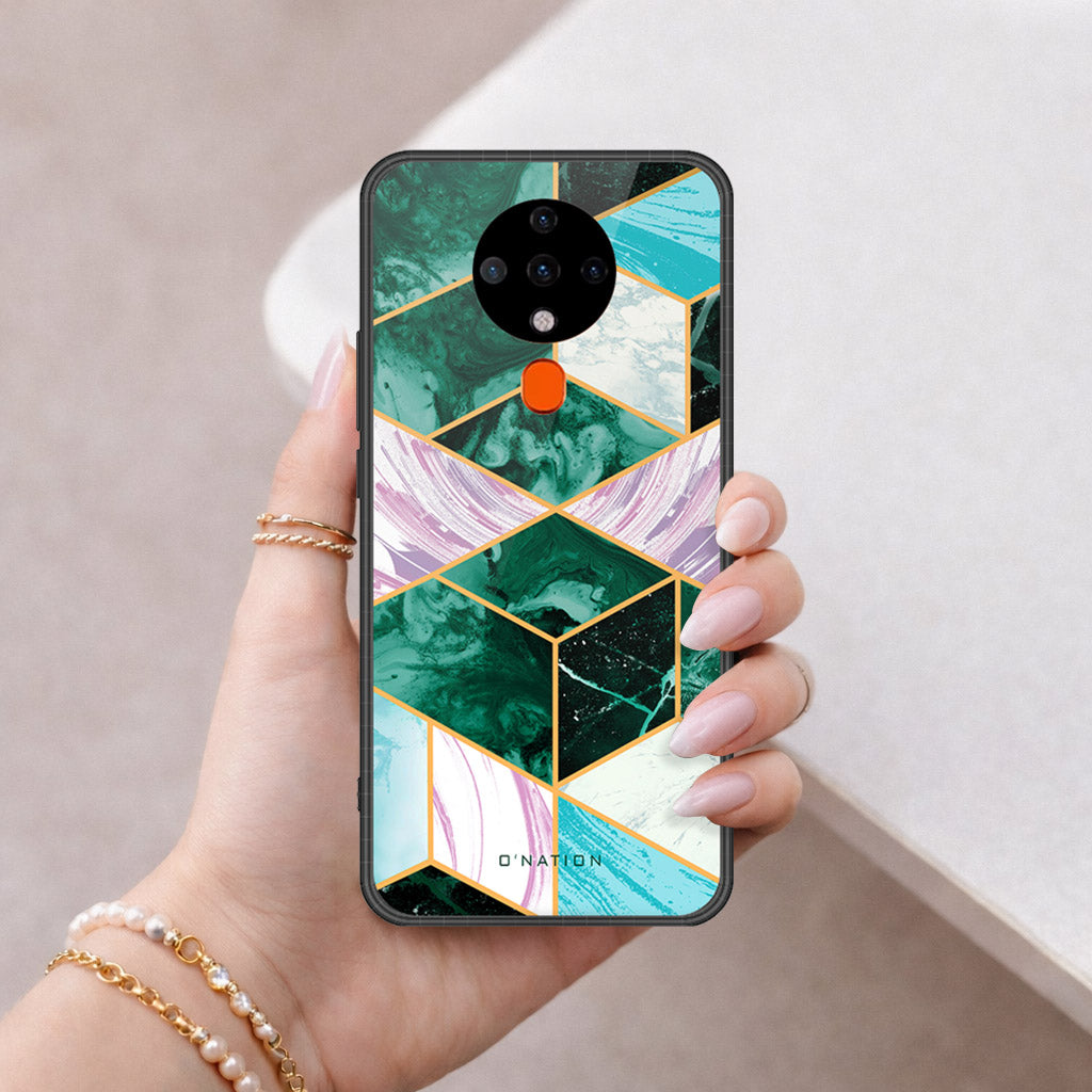 Tecno Spark 6 Cover - O'Nation Shades of Marble Series - HQ Premium Shine Durable Shatterproof Case