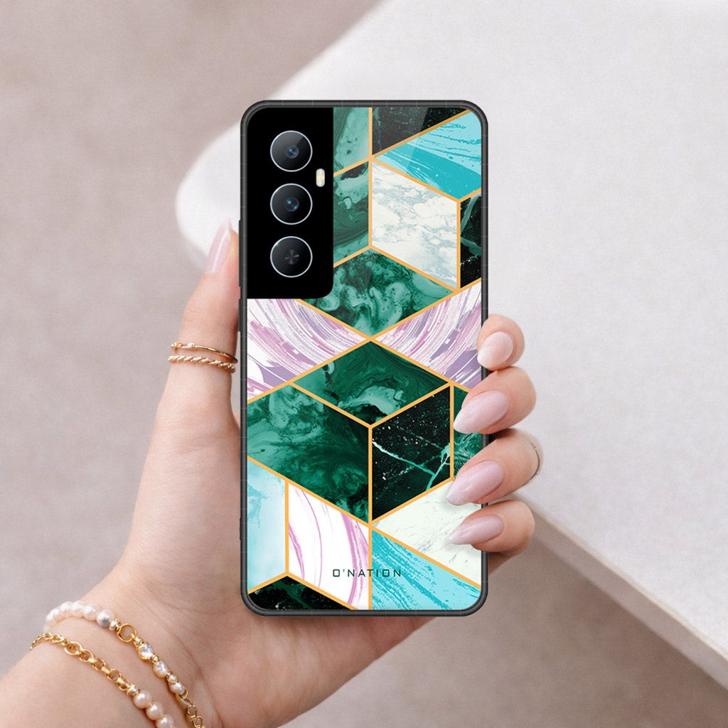 Realme C65 Cover - O'Nation Shades of Marble Series - HQ Premium Shine Durable Shatterproof Case