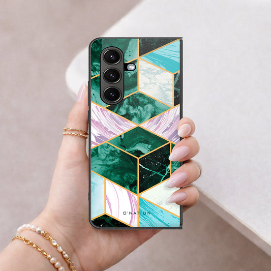 Samsung Galaxy Z Fold 8 Cover - O'Nation Shades of Marble Series - HQ Premium Shine Durable Shatterproof Case