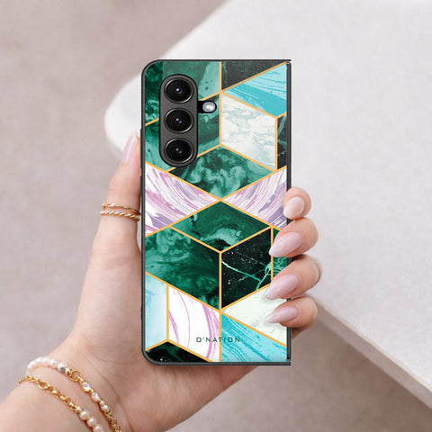 Samsung Galaxy Z Fold 8 Cover - O'Nation Shades of Marble Series - HQ Premium Shine Durable Shatterproof Case