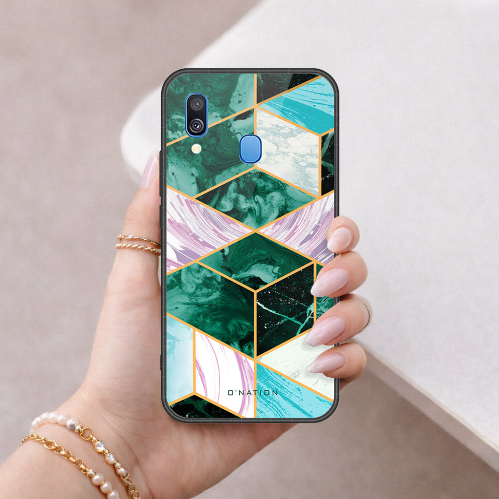 Samsung Galaxy A40 Cover - O'Nation Shades of Marble Series - HQ Premium Shine Durable Shatterproof Case