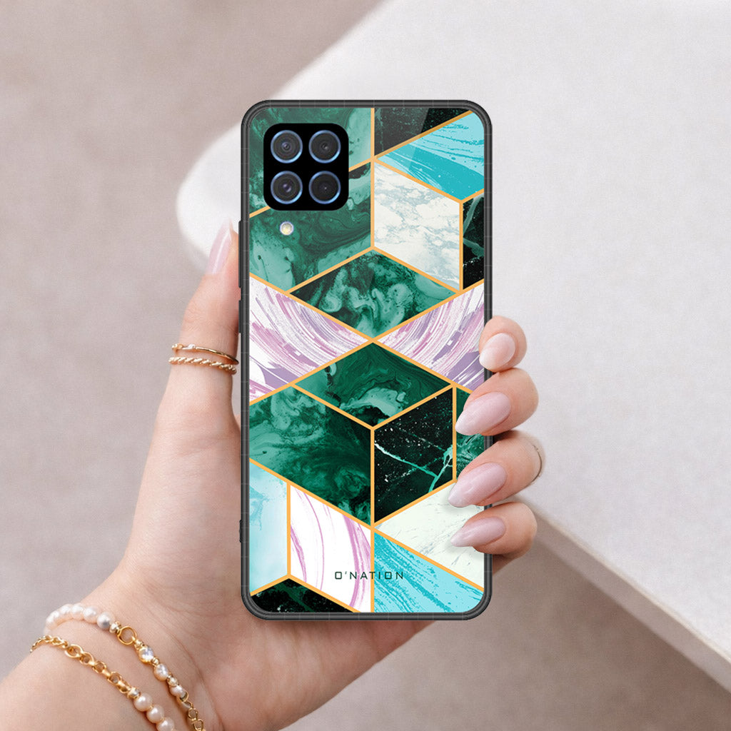 Samsung Galaxy F62 Cover - O'Nation Shades of Marble Series - HQ Premium Shine Durable Shatterproof Case