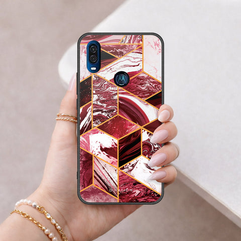Motorola One Vision Cover - O'Nation Shades of Marble Series - HQ Premium Shine Durable Shatterproof Case