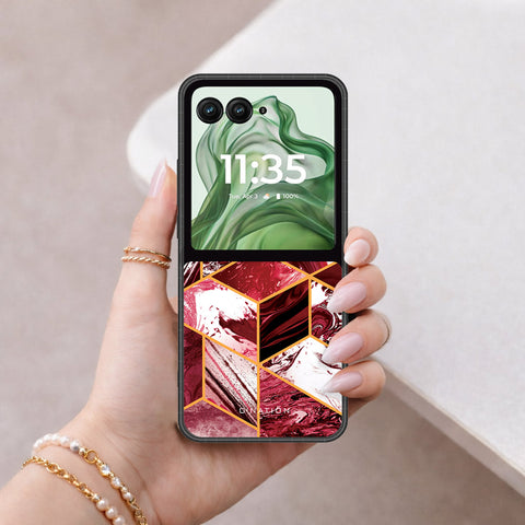 Motorola Razr Plus 2024 Cover - O'Nation Shades of Marble Series - HQ Premium Shine Durable Shatterproof Case