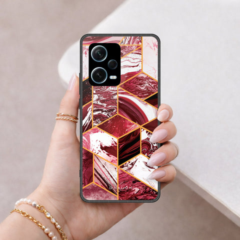 Xiaomi Redmi Note 12 5G Cover - O'Nation Shades of Marble Series - HQ Premium Shine Durable Shatterproof Case
