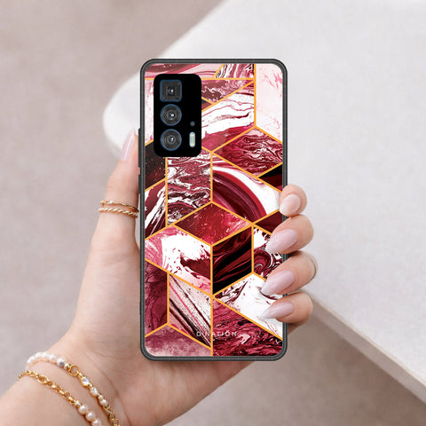 Motorola Edge 20 Pro Cover - O'Nation Shades of Marble Series - HQ Premium Shine Durable Shatterproof Case