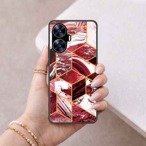 Realme C55 Cover - O'Nation Shades of Marble Series - HQ Premium Shine Durable Shatterproof Case