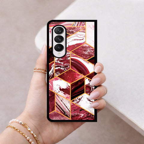 Samsung Galaxy Z Fold 4 5G Cover - O'Nation Shades of Marble Series - HQ Premium Shine Durable Shatterproof Case