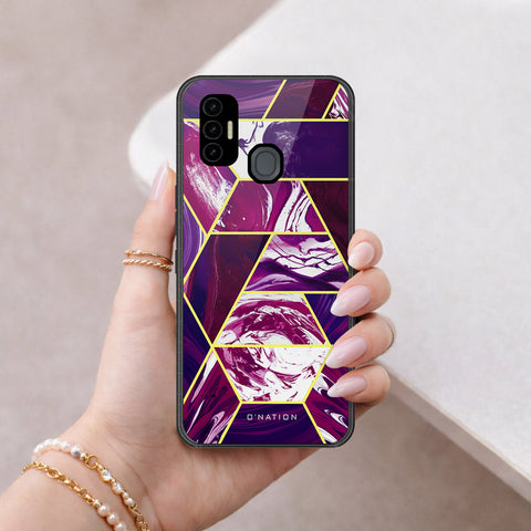 Tecno Spark 7 Cover - O'Nation Shades of Marble Series - HQ Premium Shine Durable Shatterproof Case