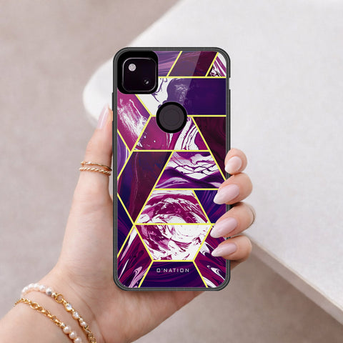 Google Pixel 4a 4G Cover - O'Nation Shades of Marble Series - HQ Premium Shine Durable Shatterproof Case