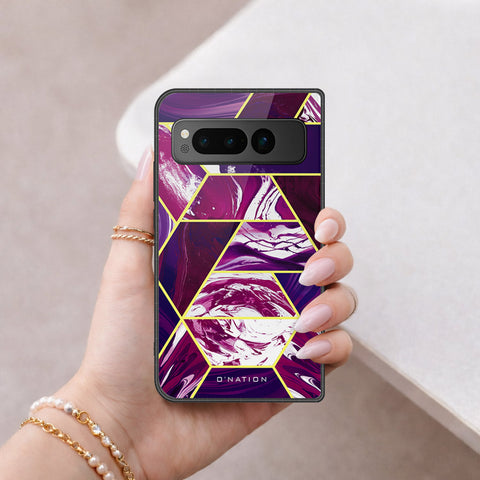 Google Pixel Fold Cover - O'Nation Shades of Marble Series - HQ Premium Shine Durable Shatterproof Case