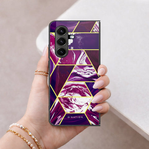 Samsung Galaxy Z Fold 8 Cover - O'Nation Shades of Marble Series - HQ Premium Shine Durable Shatterproof Case