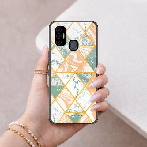 Tecno Spark 7 Cover - O'Nation Shades of Marble Series - HQ Premium Shine Durable Shatterproof Case