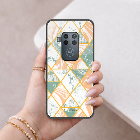 Motorola One Zoom Cover - O'Nation Shades of Marble Series - HQ Premium Shine Durable Shatterproof Case