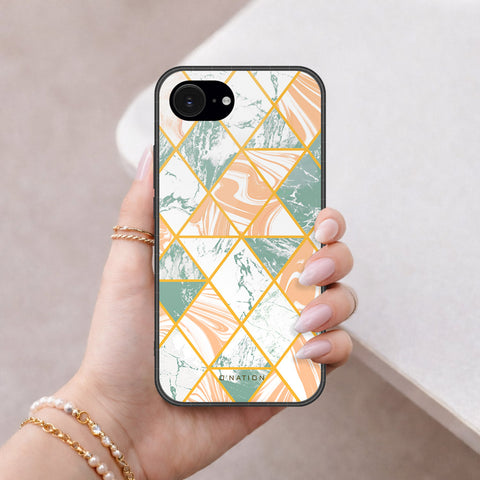 iPhone 16e Cover - O'Nation Shades of Marble Series - HQ Ultra Shine Premium Infinity Glass Soft Silicon Borders Case