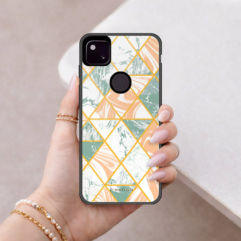 Google Pixel 4a 4G Cover - O'Nation Shades of Marble Series - HQ Premium Shine Durable Shatterproof Case