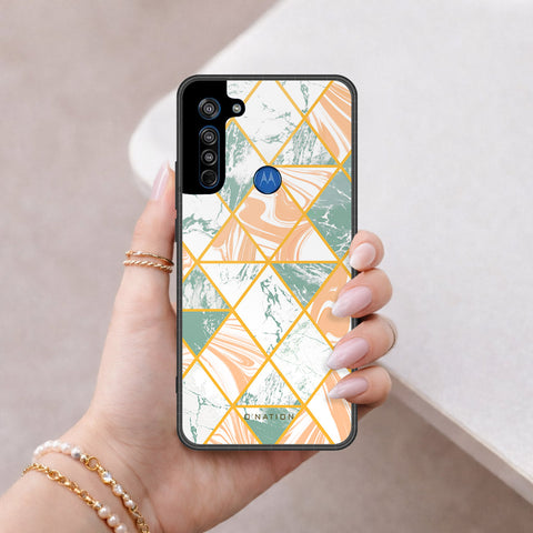 Motorola Moto G8 Cover - O'Nation Shades of Marble Series - HQ Premium Shine Durable Shatterproof Case