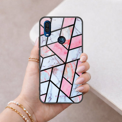 Motorola One Vision Cover - O'Nation Shades of Marble Series - HQ Premium Shine Durable Shatterproof Case