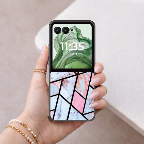 Motorola Razr Plus 2024 Cover - O'Nation Shades of Marble Series - HQ Premium Shine Durable Shatterproof Case