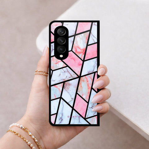 Samsung Galaxy Z Fold 3 5G Cover - O'Nation Shades of Marble Series - HQ Premium Shine Durable Shatterproof Case