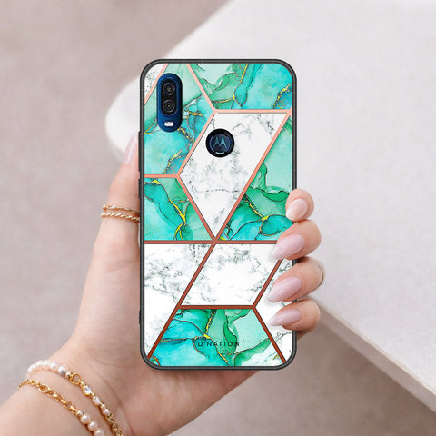 Motorola One Vision Cover - O'Nation Shades of Marble Series - HQ Premium Shine Durable Shatterproof Case