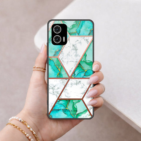 Motorola Moto G73 Cover - O'Nation Shades of Marble Series - HQ Premium Shine Durable Shatterproof Case