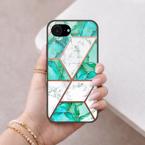 iPhone 16e Cover - O'Nation Shades of Marble Series - HQ Ultra Shine Premium Infinity Glass Soft Silicon Borders Case