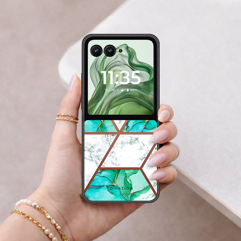 Motorola Razr Plus 2024 Cover - O'Nation Shades of Marble Series - HQ Premium Shine Durable Shatterproof Case