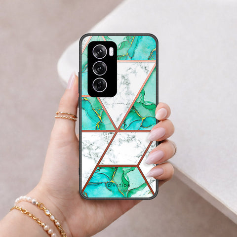 Oppo Reno 12 Pro Cover - O'Nation Shades of Marble Series - HQ Premium Shine Durable Shatterproof Case