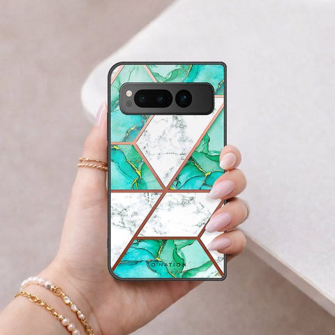 Google Pixel Fold Cover - O'Nation Shades of Marble Series - HQ Premium Shine Durable Shatterproof Case