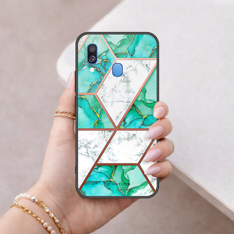 Samsung Galaxy A40 Cover - O'Nation Shades of Marble Series - HQ Premium Shine Durable Shatterproof Case