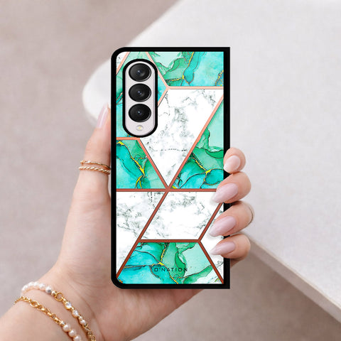 Samsung Galaxy Z Fold 4 5G Cover - O'Nation Shades of Marble Series - HQ Premium Shine Durable Shatterproof Case