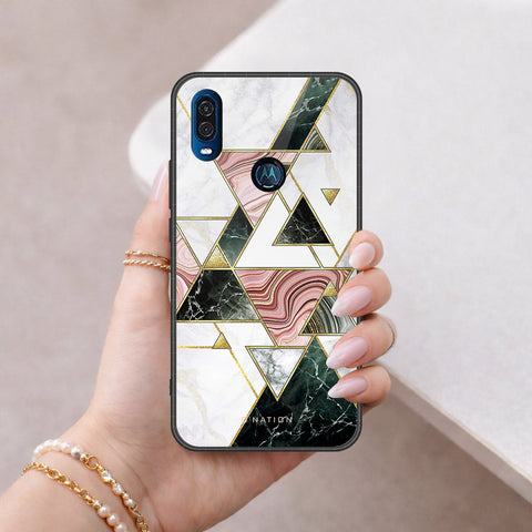 Motorola One Vision Cover - O'Nation Shades of Marble Series - HQ Premium Shine Durable Shatterproof Case