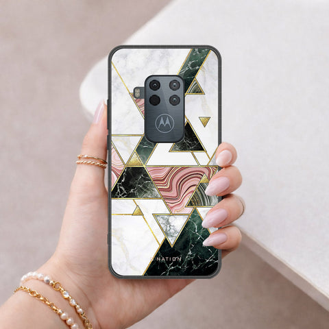 Motorola One Zoom Cover - O'Nation Shades of Marble Series - HQ Premium Shine Durable Shatterproof Case