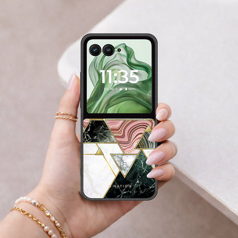 Motorola Razr Plus 2024 Cover - O'Nation Shades of Marble Series - HQ Premium Shine Durable Shatterproof Case