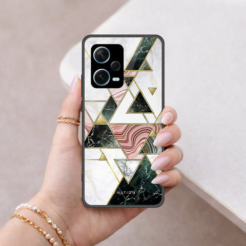 Xiaomi Redmi Note 12 5G Cover - O'Nation Shades of Marble Series - HQ Premium Shine Durable Shatterproof Case
