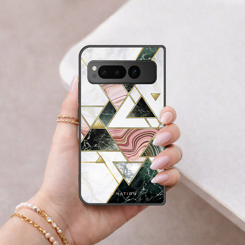Google Pixel Fold Cover - O'Nation Shades of Marble Series - HQ Premium Shine Durable Shatterproof Case