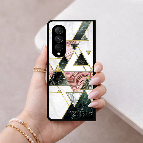 Samsung Galaxy Z Fold 3 5G Cover - O'Nation Shades of Marble Series - HQ Premium Shine Durable Shatterproof Case
