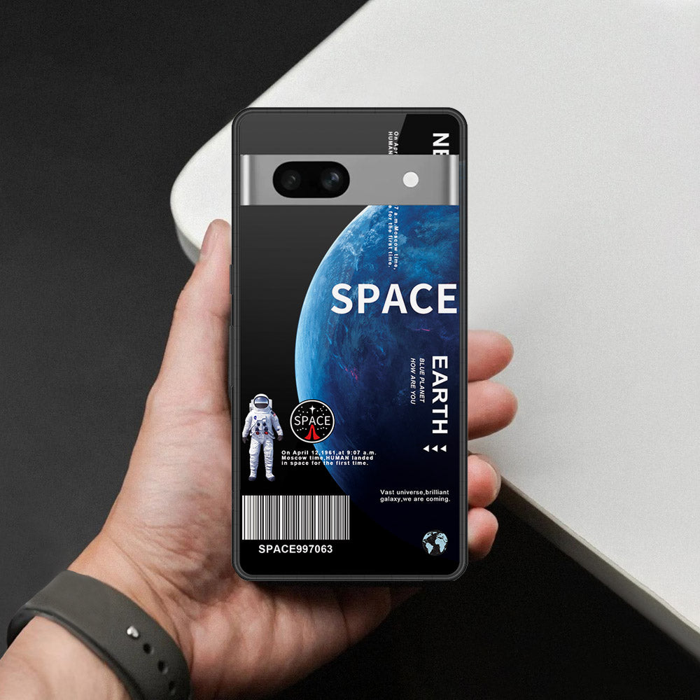 Google Pixel 7a Cover - Limitless Series - HQ Ultra Shine Premium Infinity Glass Soft Silicon Borders Case