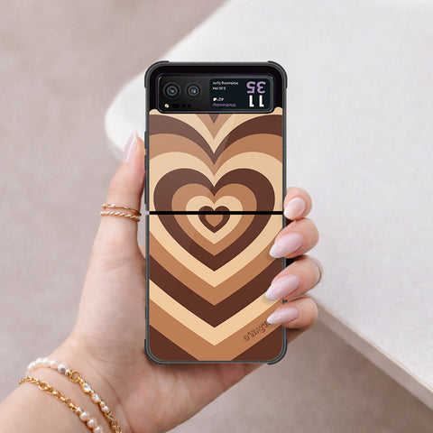 Motorola Razr 40 Cover - O'Nation Heartbeat Series - HQ Premium Shine Durable Shatterproof Case