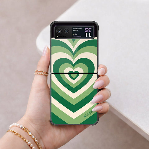 Motorola Razr 40 Cover - O'Nation Heartbeat Series - HQ Premium Shine Durable Shatterproof Case