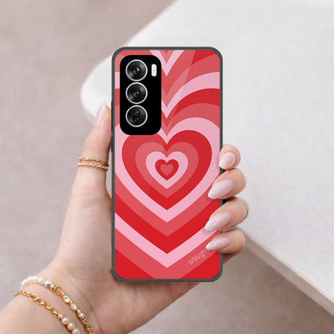 Oppo Reno 12 Cover - O'Nation Heartbeat Series - HQ Premium Shine Durable Shatterproof Case