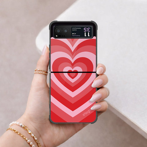 Motorola Razr 40 Cover - O'Nation Heartbeat Series - HQ Premium Shine Durable Shatterproof Case