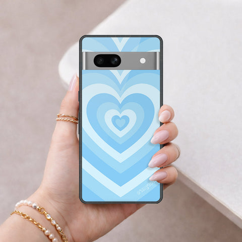 Google Pixel 7a Cover - O'Nation Heartbeat Series - HQ Ultra Shine Premium Infinity Glass Soft Silicon Borders Case