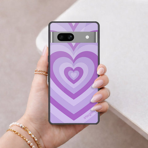 Google Pixel 7a Cover - O'Nation Heartbeat Series - HQ Ultra Shine Premium Infinity Glass Soft Silicon Borders Case